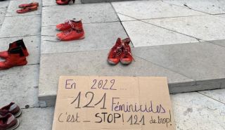 Pancarte Stop Féminicides
