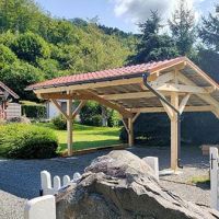 locations de cabanes en bois rond lyon TOUSCHALETS par Chalets Tendille