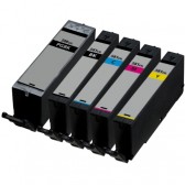 PACK XXL PGI-580XXL BK Noir + CLI-581XXL Noir Photo + Cyan + Magenta + Jaune compatibles CANON - 1x 26ml + 4x 12ml