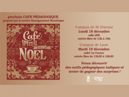 Café pédagogique de Noël spécial 