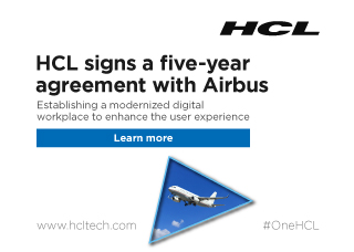 HCLTech signs a five-year agreement with Airbus.
